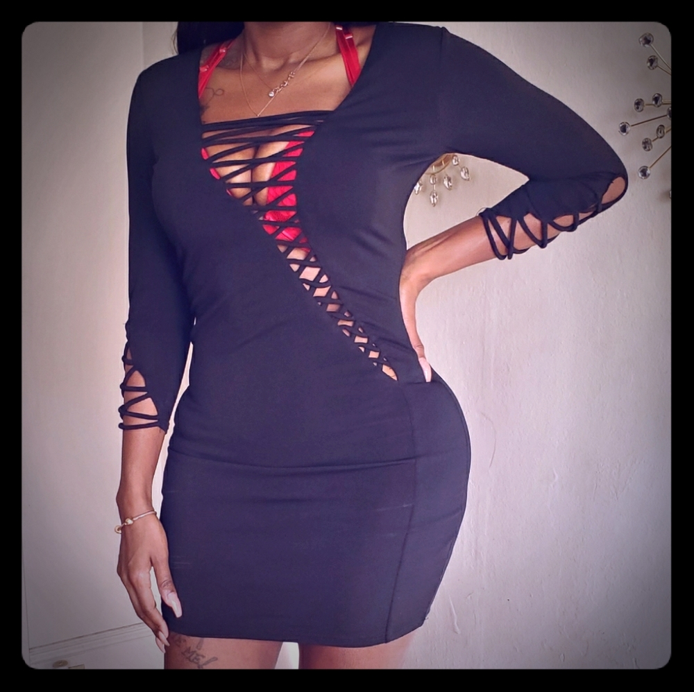 Cut out little black dress